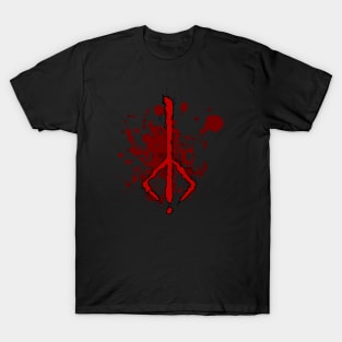 Bloodborne - Hunter Rune (with background) T-Shirt